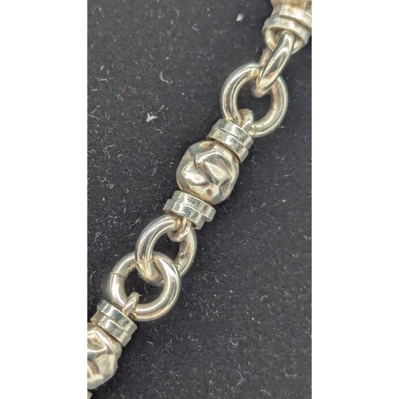 Sterling Silver Necklace Designer Matsu All Gravelle Necklace - Picture 6 of 16